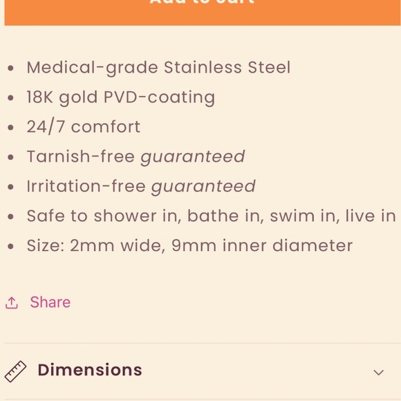 NEW Oh Clem Dotted Chunky Huggie Hoop Earrings in Gold For Sensitive Ears 👂 - Picture 7 of 7